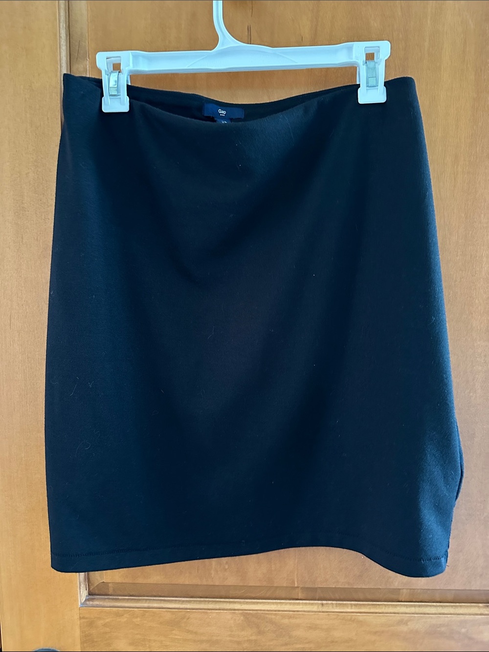Gap True Black Ponte Knit UW Pencil Point Straight Office Skirt XL 🖤
